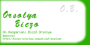 orsolya biczo business card